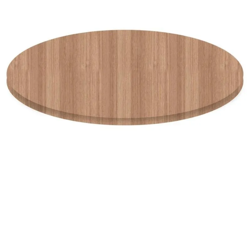Tampo Redondo 60 Cm (largura) P25 Pandin Mdp 2,50 Cm (altura) Cor Noce Naturalle