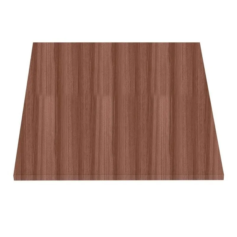 Tampo Quadrado 60 Cm (largura) P25 Pandin Mdp 2,50 Cm (altura) Cor Walnut
