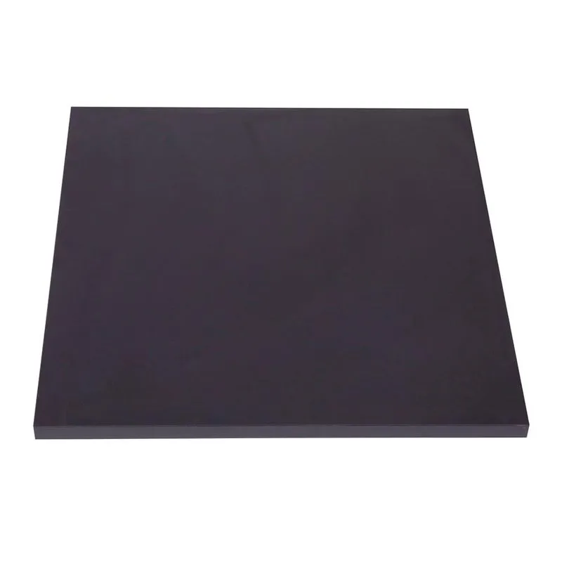 Tampo Quadrado 70 cm (Largura) P25 Pandin MDP 2,50 cm (altura) Cor Preto