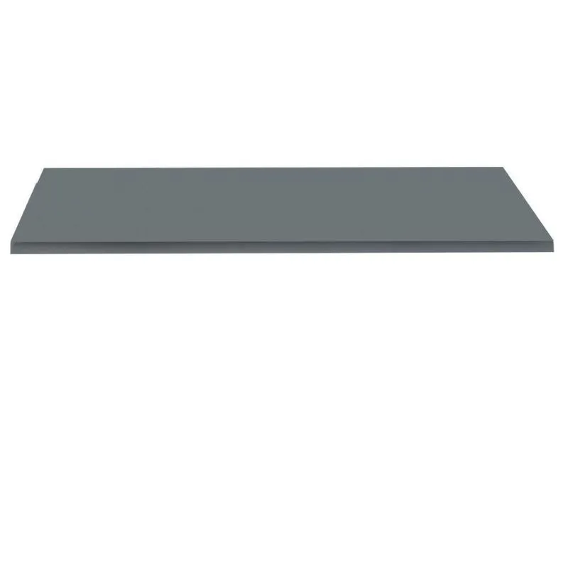 Tampo Quadrado 80 Cm (largura) P25 Pandin Mdp 2,50 Cm (altura) Cor Grafito
