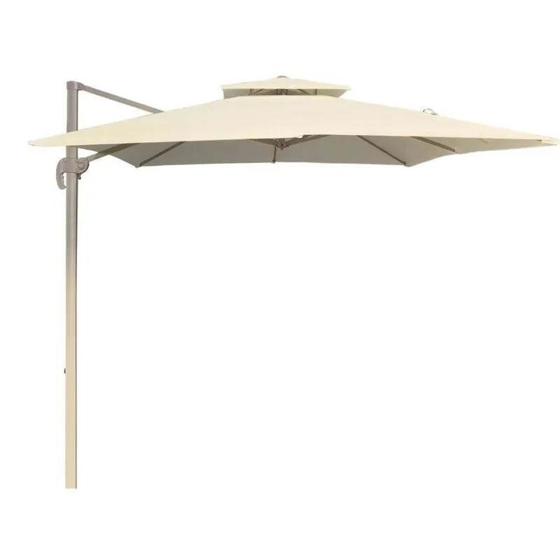 Ombrelone Lateral Trancoso Tulum Fratini 300 cm (largura) sem Base em Alumínio Fendi Capa Poliéster