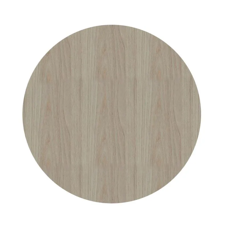 Tampo Redondo 60 cm (Largura) PE40 Pandin mdp 4,00 cm (altura) Cor Nogueira CasaBlanca