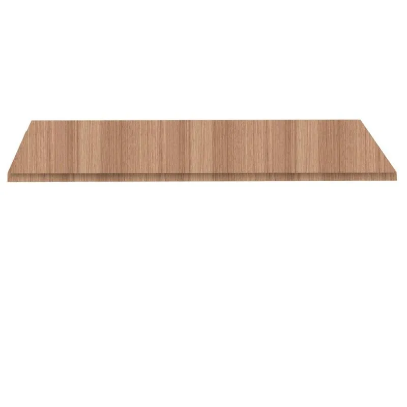 Tampo Quadrado 60 cm (Largura) PE40 Pandin mdp 4,00 cm (altura) Cor Noce Naturalle