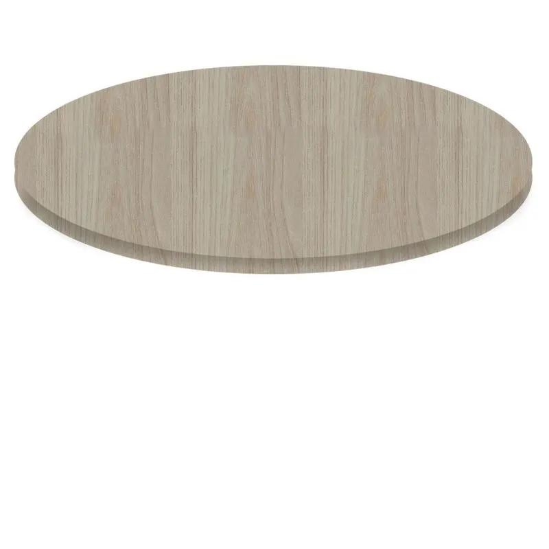 Tampo Redondo 80 cm (Largura) PE40 Pandin mdp 4,00 cm (altura) Cor Nogueira CasaBlanca