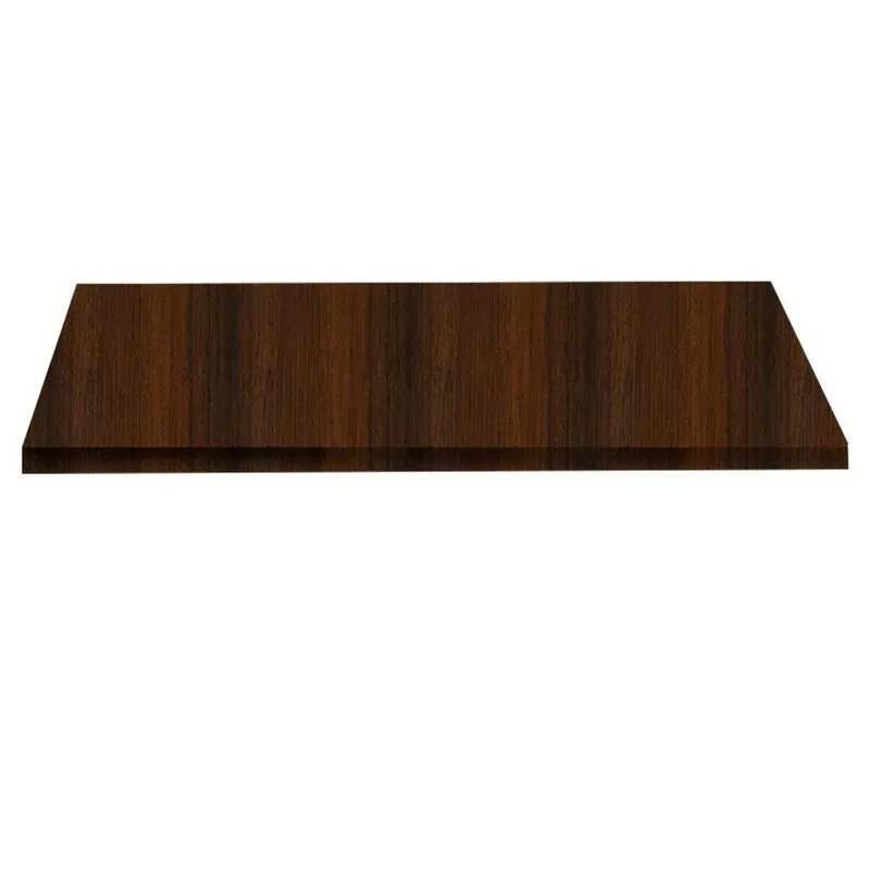 Tampo Quadrado 80 cm (Largura) PE40 Pandin mdp 4,00 cm (altura) Cor Imbuia Terra