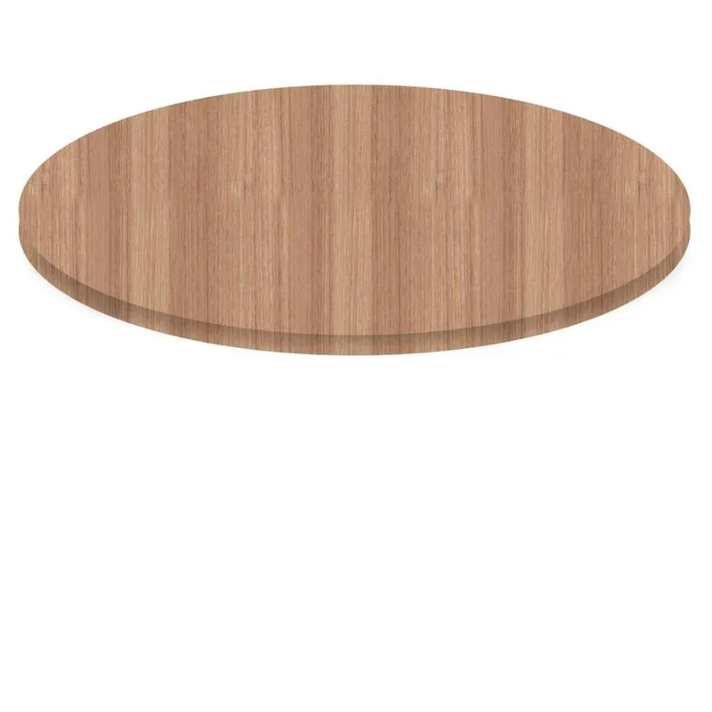 Tampo Redondo 80 cm (Largura) PE40 Pandin mdp 4,00 cm (altura) Cor Noce Naturalle