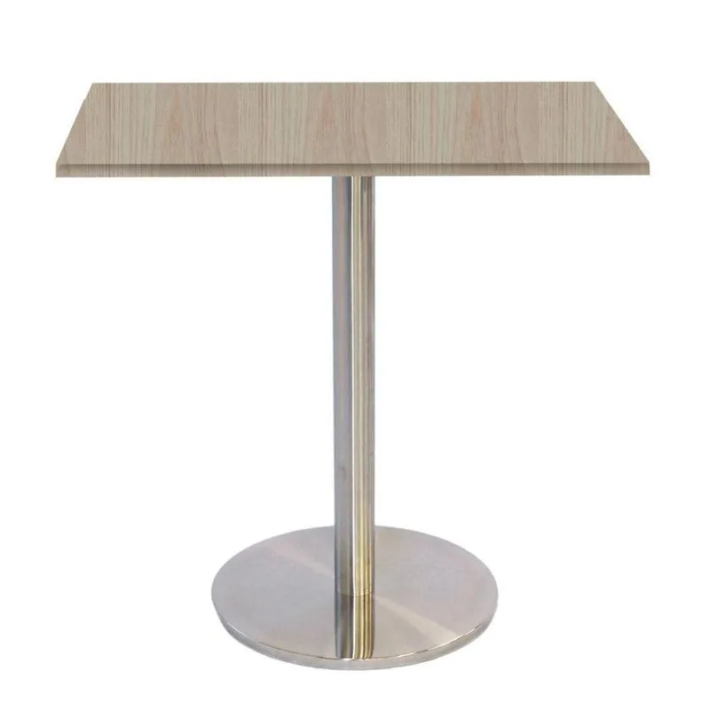 Mesa Bistrô Beta 112,50 Cm (alt) Disco Redondo Tampo Mdp Quadrado 80 Cm (larg) X 2,50 Cm (alt) Casablanca