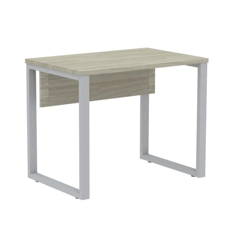 Mesa De Trabalho Retangular P25 Tub Contemporânea Mdp 90cm Bege Pandin Móveis