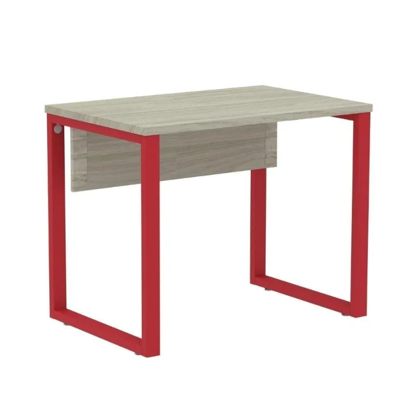 Mesa de Trabalho Retangular P25 TUB Contemporâneo MDF-MDP 90CM Bege Pandin Móveis