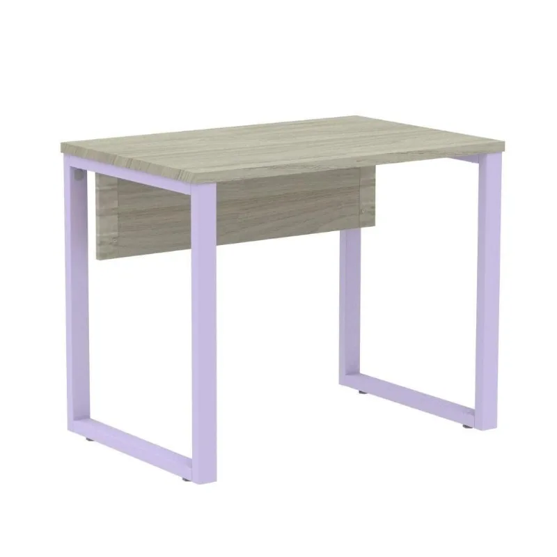 Mesa de Trabalho Retangular P25 TUB Contemporânea MDF-MDP 90CM Bege Pandin Móveis