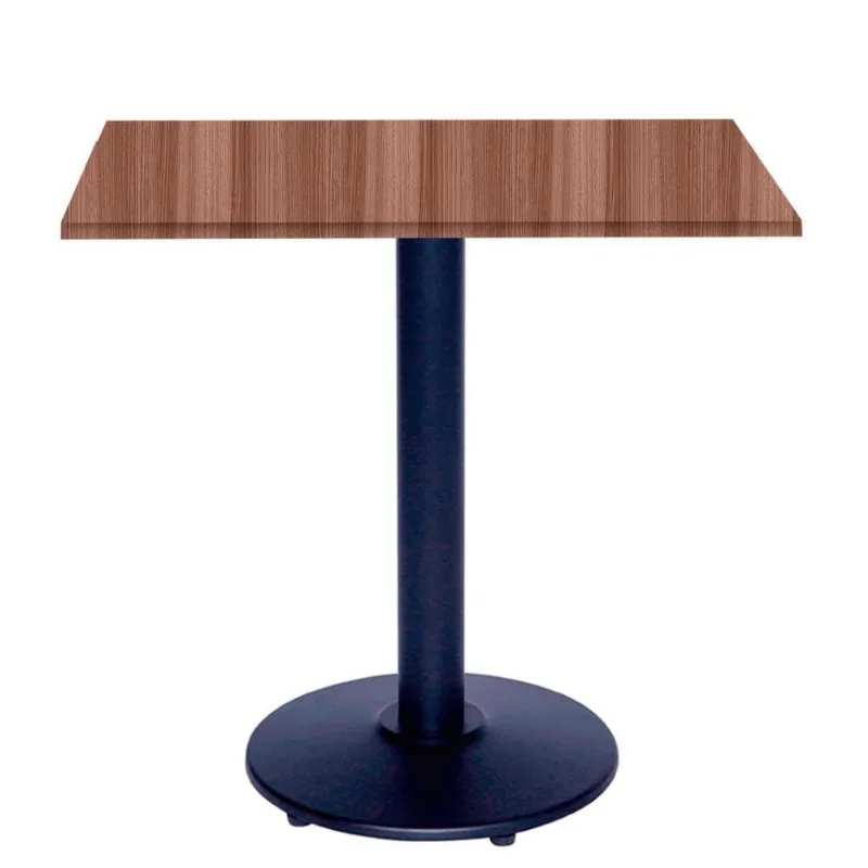 Mesa de Jantar Bistrô Zeta 2 Lugares Quadrada MDP Marrom OR Design