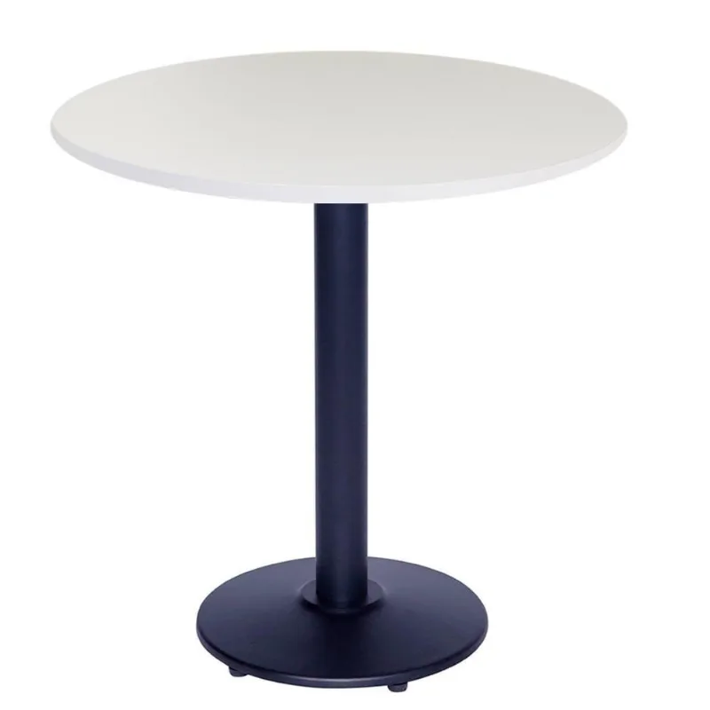 Mesa de Jantar Bistrô Zeta 2 Lugares Redonda Tampo MDP Branco OR Design