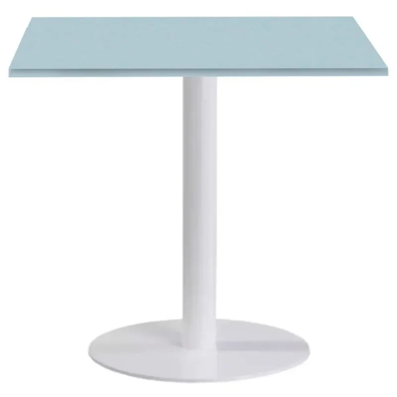 Mesa de Jantar Pisa Beta 2 Lugares Redonda Tampo MDP Branco Cinza Fratini