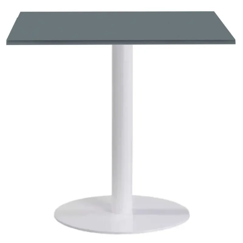 Mesa de Jantar Pisa Beta 2 Lugares Redonda Tampo MDP 80CM Cinza Fratini