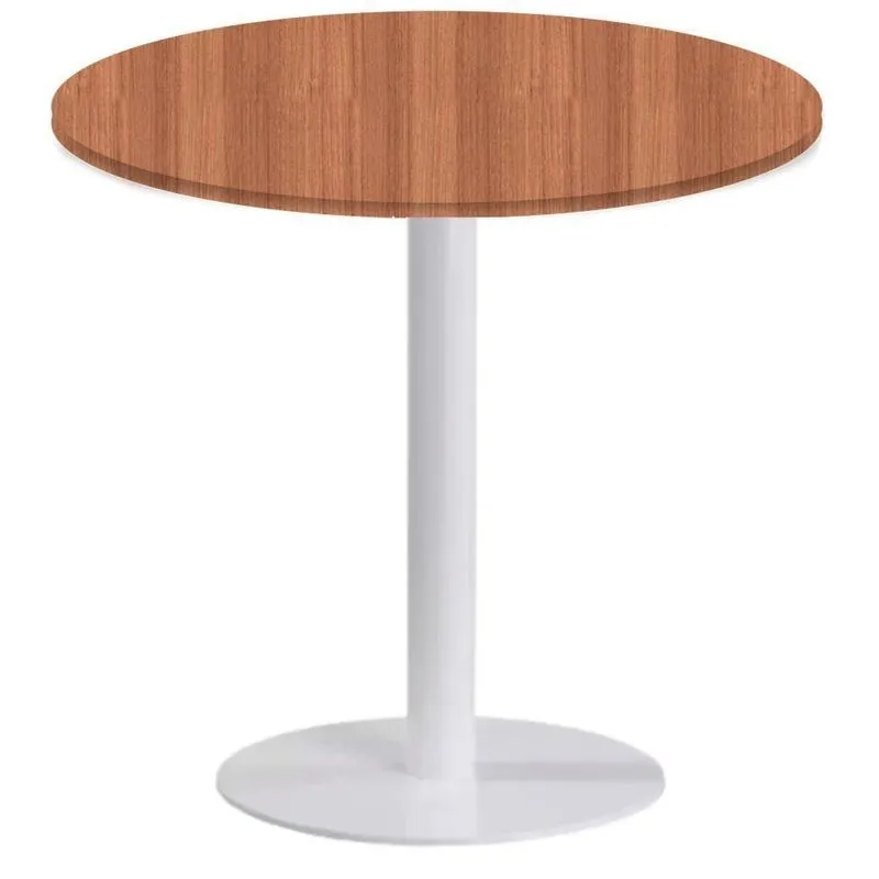 Mesa De Jantar Pisa Beta 2 Lugares Redonda Tampo Mdp 80cm Bege Branco Fratini