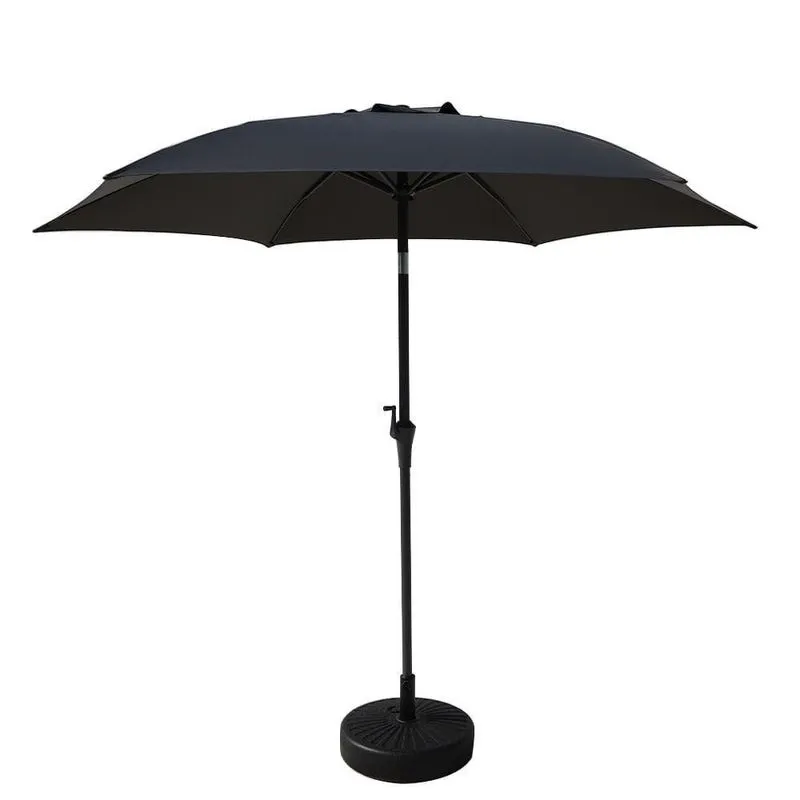 Ombrelone Central Base Hdpe Miramar Rivatti 270cm Grafite
