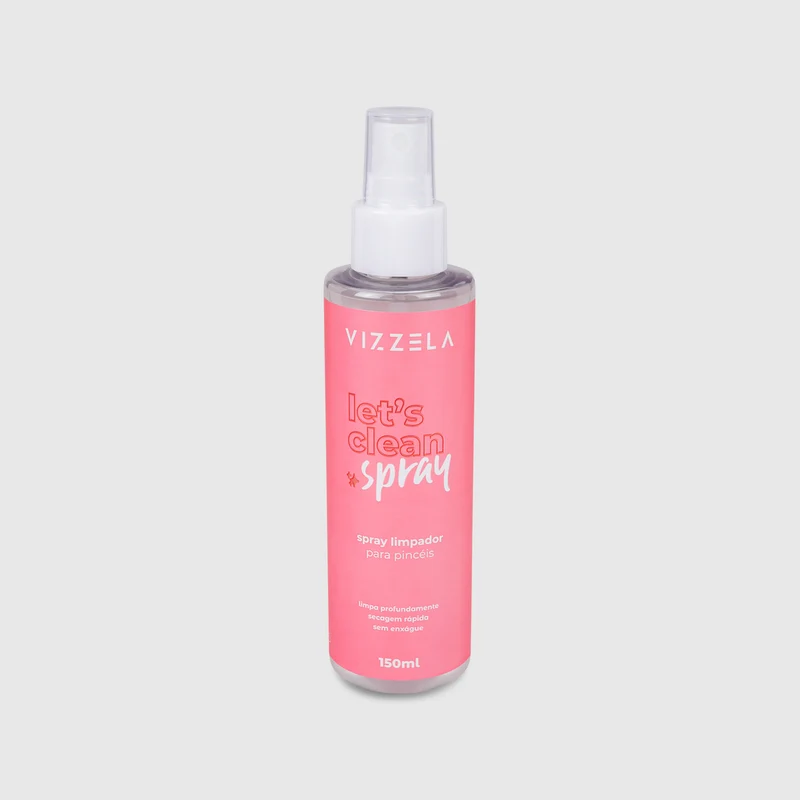 Spray Limpador de Pincéis Let’s Clean Spray 150ml - Vizzela - Vizzela