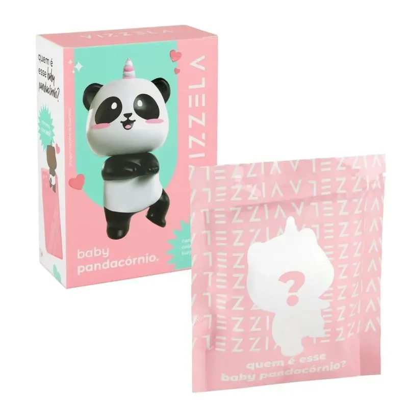 Baby Pandacórnio Colecionável Vizzela Surpresa