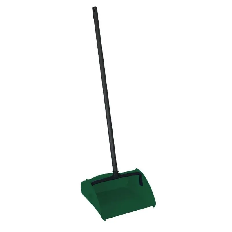 Pá Coletora De Lixo Com Cabo Articulado Cor Verde