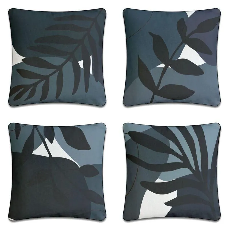 4 Capa De Almofada 42x42cm Baby Sonic Folhagem