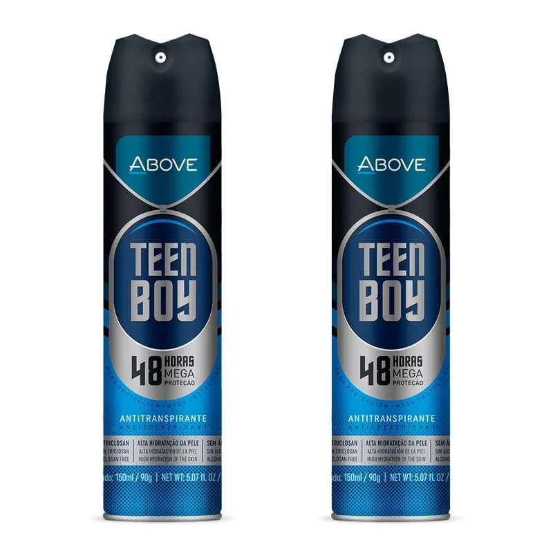 Desodorante Masculino Above Teen Boy 48h 90g (2 Und)