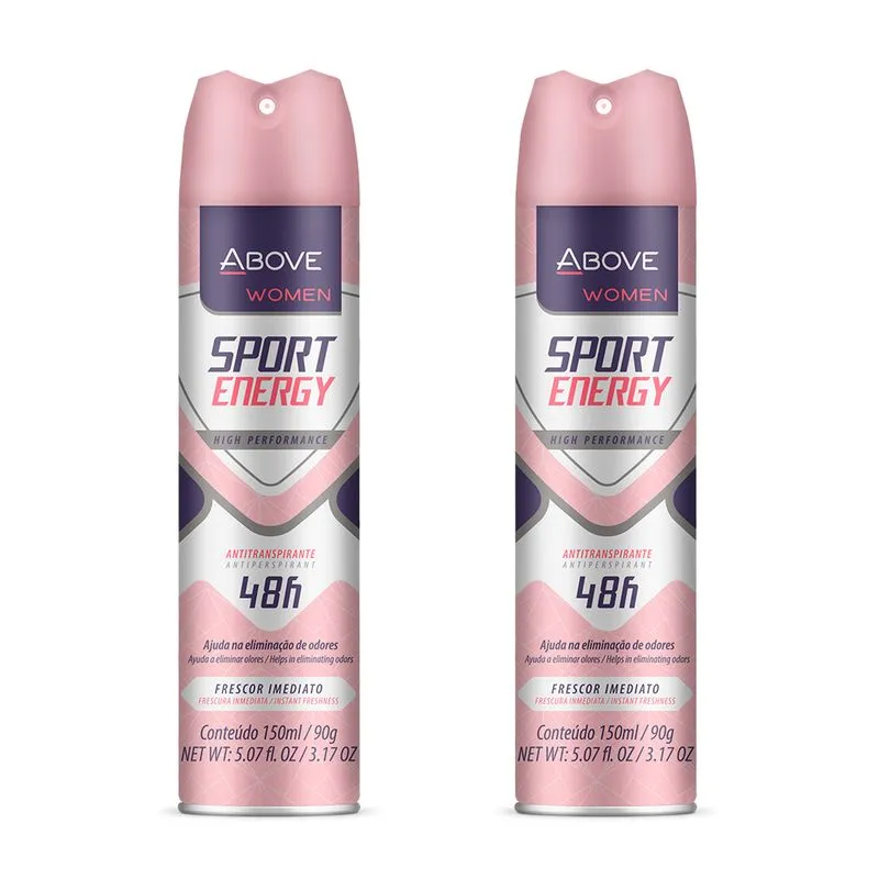 Desodorante Antitranspirante Above Feminino Sport (2 Und)