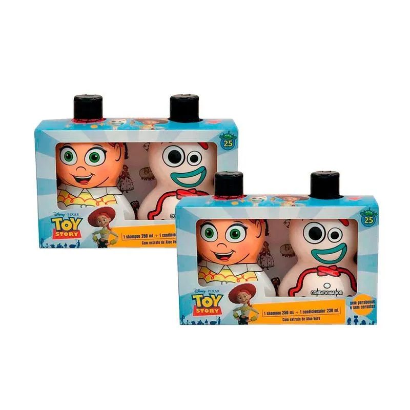 Kit Com 2 Shampoo Jessie + Condicionador Forky 480ml
