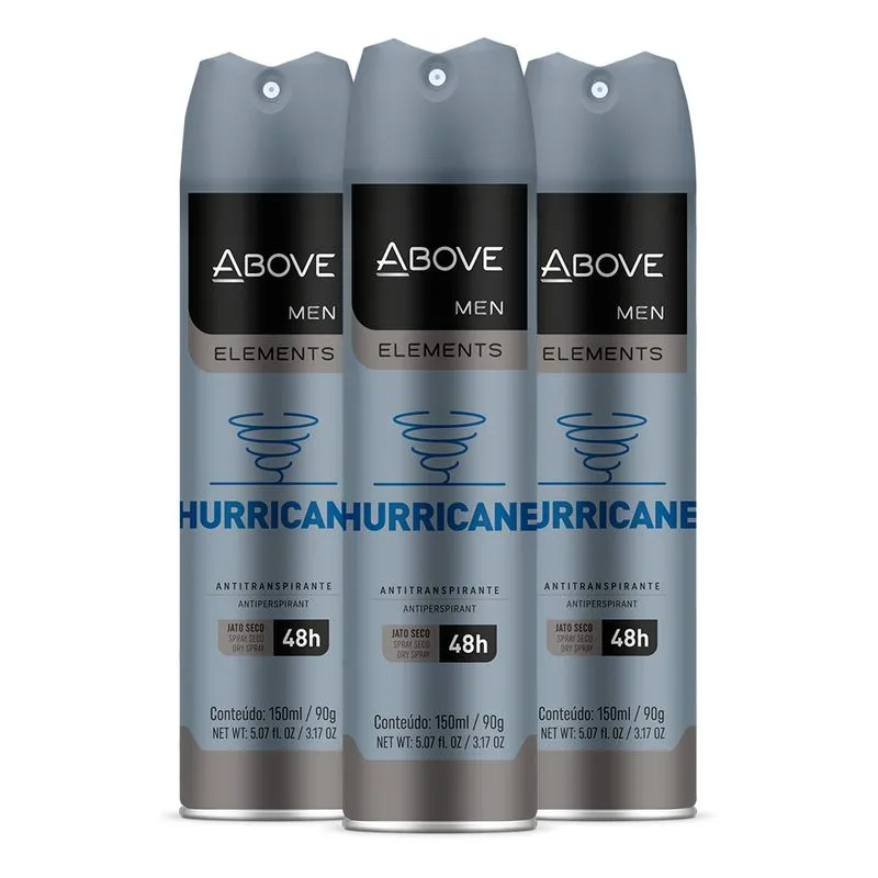 Desodorante Antitranspirant Above Elements Hurricane (3 Und)