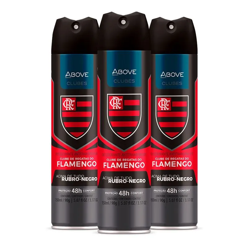 Desodorante Antitranspirante Above Club Flamengo (3 Und)