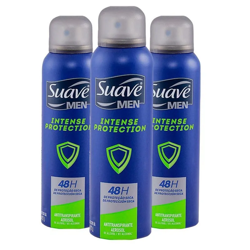 Kit Com 3 Desodorante Suave Men Intense Protection 150ml