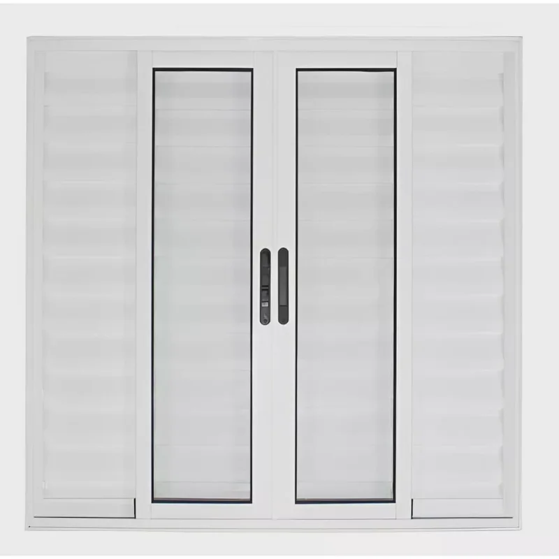 Janela de Alumínio Branco Veneziana de Correr 6 Folhas Suprema Sem Grade cmc Classic - 1.20 (l) X 1.20 (a)