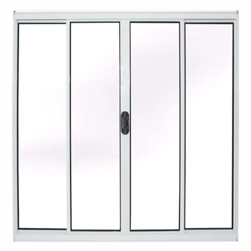 Janela de Alumínio Branco Vitro de Correr 4 Folhas Sem Grade cmc Modular - 2.00 (l) X 1.20 (a)