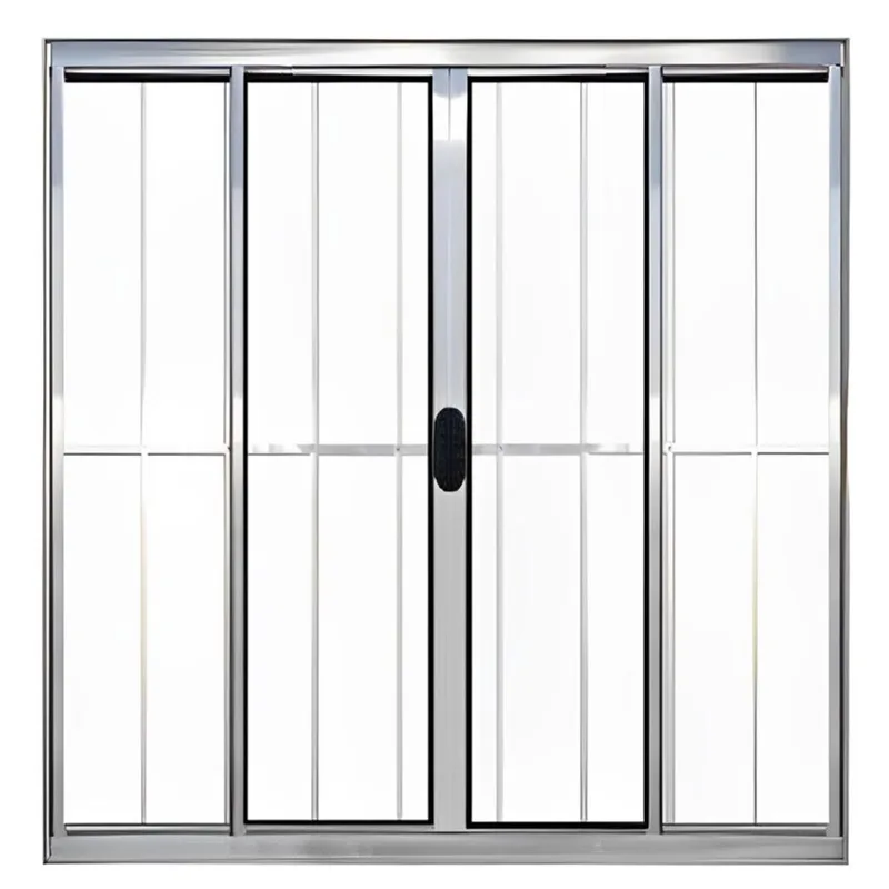 Janela de Alumínio Brilhante Vitro de Correr 4 Folhas Com Grade cmc Modular - 2.00 (l) X 1.20 (a)