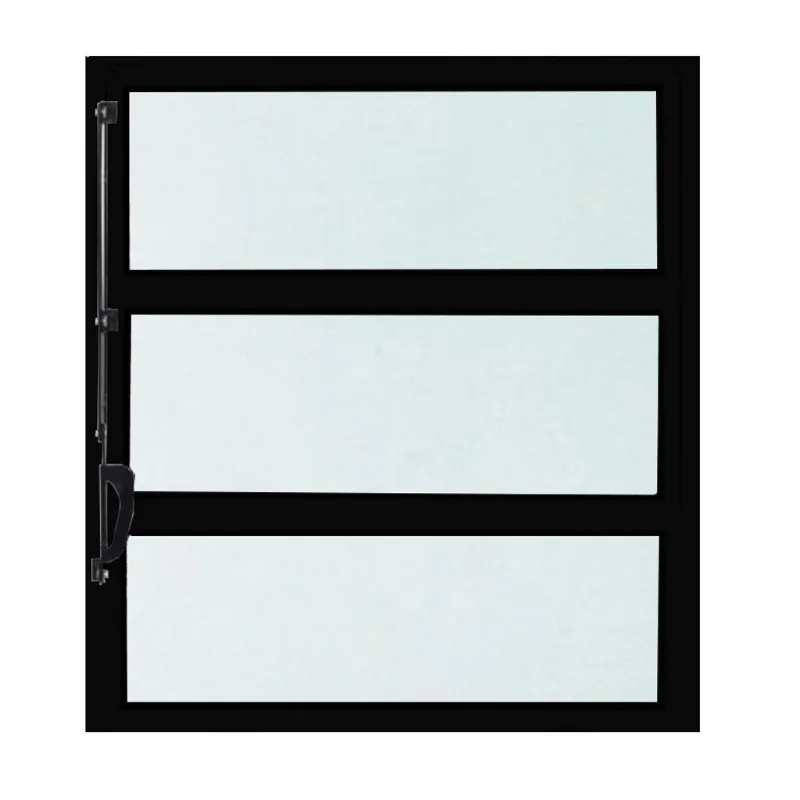 Janela de Alumínio Preto Vitro Basculante cmc Modular - 1.00 (l) X 1.00 (a)