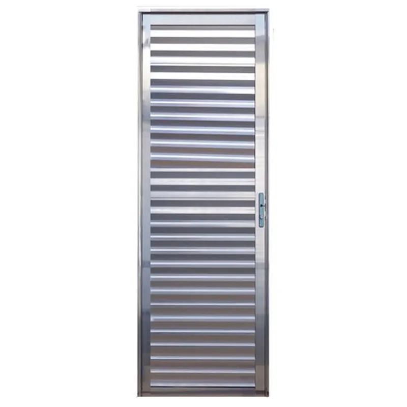 Porta de Alumínio Brilhante Palheta cmc Modular - Lado Esquerdo - 2.10 (a) x 0.90 (l)