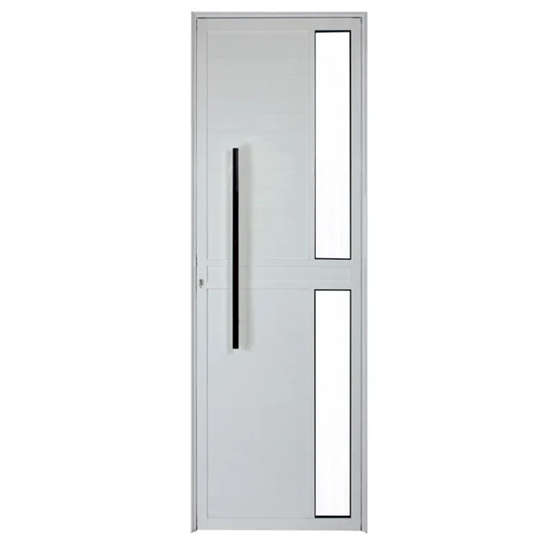 Porta Lambril de Alumínio Branco Com Vidro e Puxador cmc Classic - Lado Direito - 2.10 (a) X 0.80 (l)