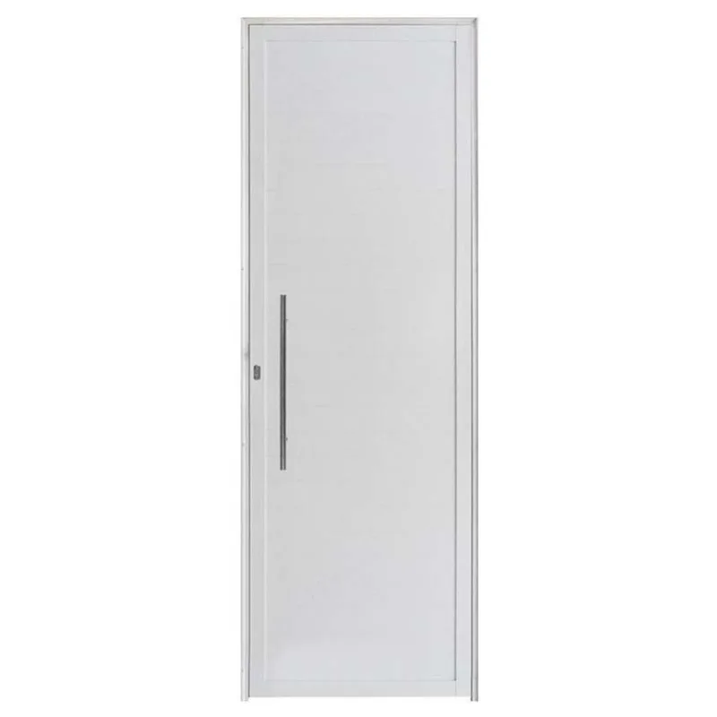 Porta Lambril de Alumínio Branco Com Puxador Hale Esquadrias - Lado Direito - 2.10 (a) X 0.90 (l)