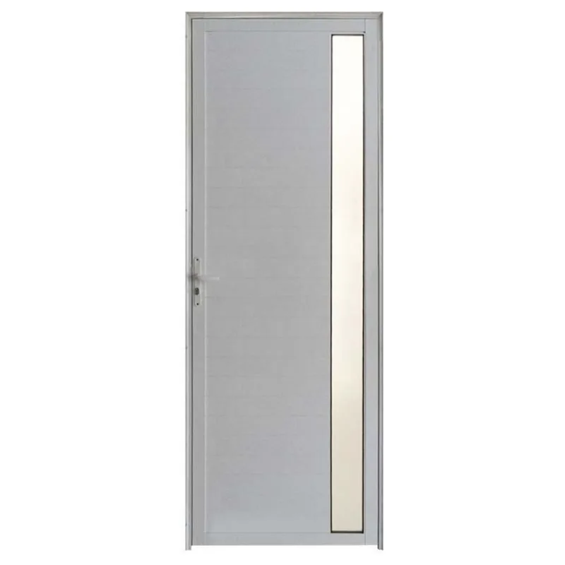 Porta Lambril de Alumínio Branco com Visor Hale Esquadrias - Lado Direito - 2.10 (a) X 0.80 (l)