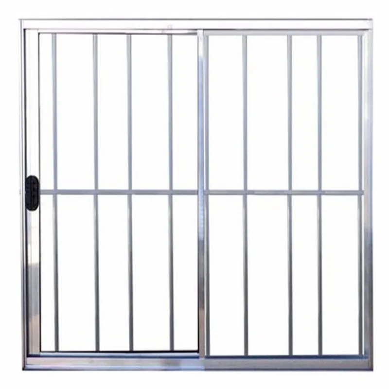 Janela de Alumínio Brilhante Vitro de Correr 2 Folhas Com Grade cmc Modular - 1,20(L) X 1,00(A)
