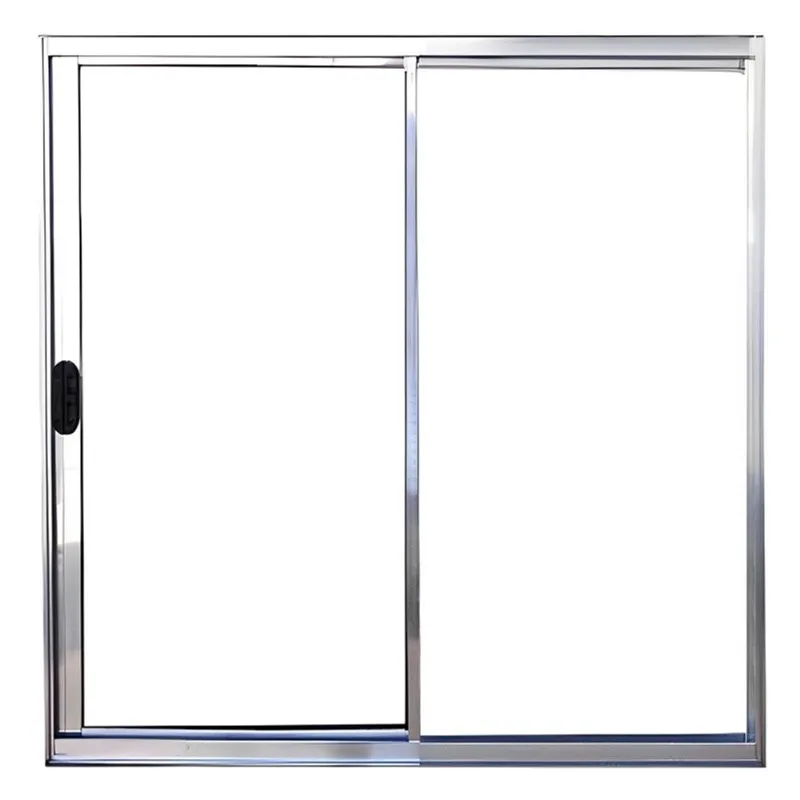 Janela de Alumínio Brilhante Vitro de Correr 2 Folhas Sem Grade cmc Modular - 1,00(L) X 1,00(A)