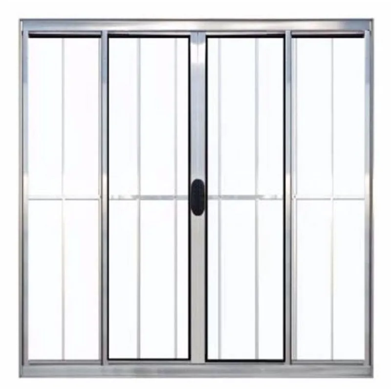 Janela de Alumínio Brilhante Vitro de Correr 4 Folhas Com Grade cmc Modular - 2,00(L) X 1,00(A)