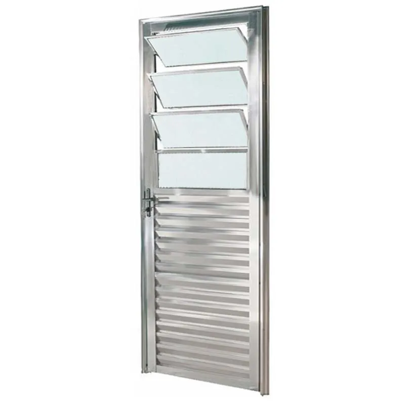 Porta de Alumínio Brilhante de Cozinha Basculante cmc Modular - 2,10(A) X 0,90(L) Lado Direito