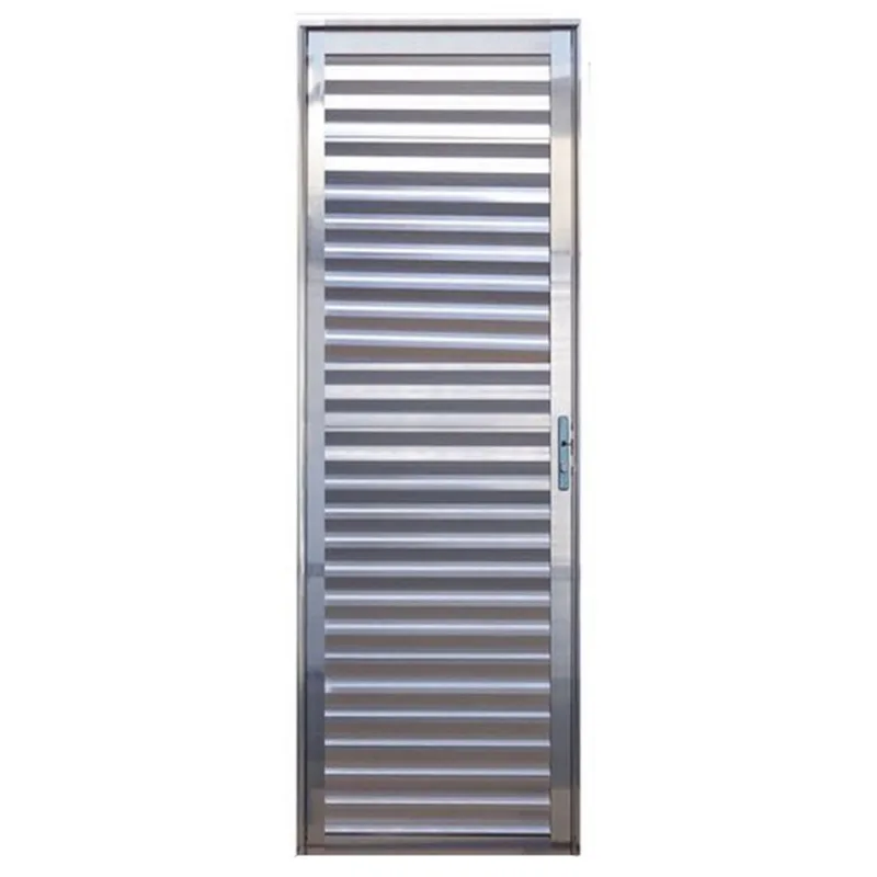 Porta de Alumínio Brilhante Palheta cmc Modular - 2,10(A) X 0,60(L) Lado Esquerdo