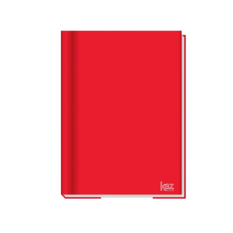 Caderno Brochura Vermelho Kaz 96 Folhas Pequeno 140mmx202mm Material Escolar Faculdade Resistente