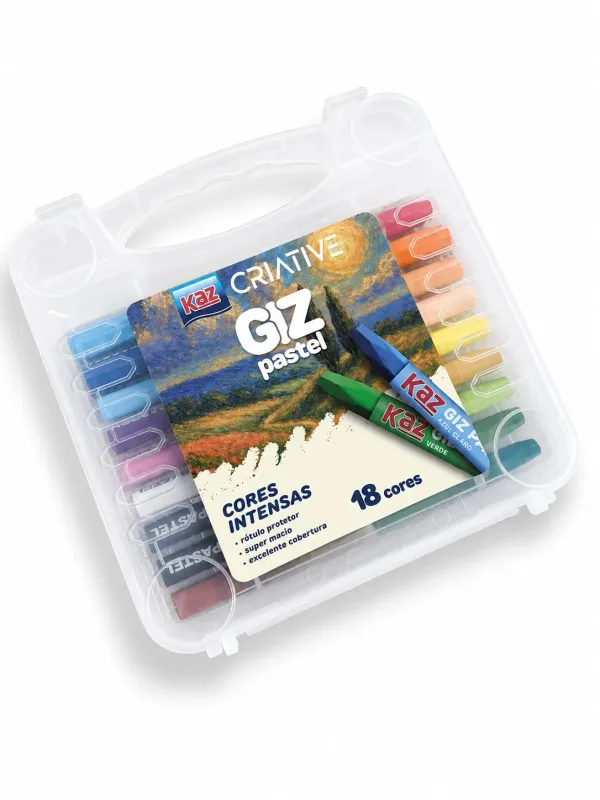 Giz pastel 18 cores