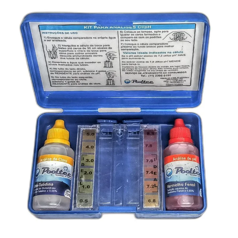 Estojo De Teste Ph Cloro Pooltec