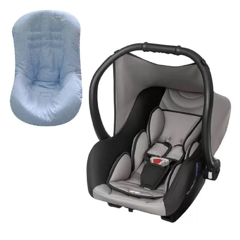 Bebê Conforto Ello Tutti Preto Cinza Com Capa Estrela Azul