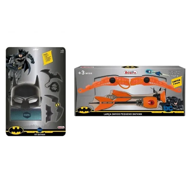 Kit Acessórios Batman Com Lança Dardos - Baby Brink
