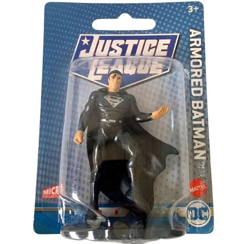 Mini Figura Dc Superman Black - Mattel