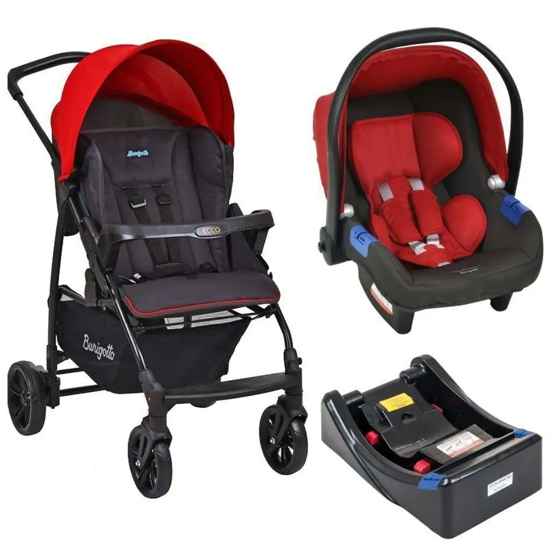 Conjunto Carrinho Ecco E Touring X Com Base - Vermelho
